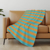  Aqua 50" x 70" Sherpa Throw Blanket
