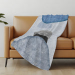 High Pile Fleece Reversible Throw Blanket Soft Touch Polyester Microfiber Abstract Pattern – 50 x 70" Throw by One Pixie Street