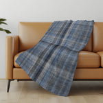Reversible Faux Shearling Throw Blanket Soft Polyester Microfiber Warm Cozy Design – 50 x 70" Plaid Decorative Throw by One Pixie Street