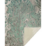 Throw Blanket – 50" x 70" Mint Abstract Soft Touch Microfiber Front, Cozy Faux Shearling Back, Reversible By One Pixie Street