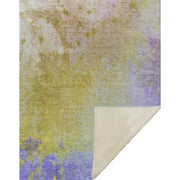 Abstract Throw Blanket – Soft Microfiber with Faux Shearling Reversible Backing for Sofa or Bed 50 x 70