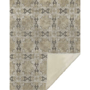 Faux Shearling Throw Blanket – Panel Pattern Soft Microfiber with Plush Backing for Sofa Use 50 x 70