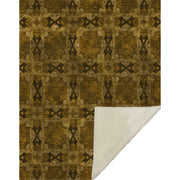 Faux Shearling Throw Blanket – Panel Pattern Soft Microfiber with Plush Backing for Sofa Use 50 x 70