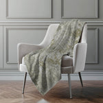 Reversible Polyester Throw Blanket 50" x 70" – Plaster Pattern with High Pile Fleece Backing for Everyday Use by One Pixie Street