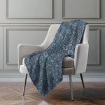Cozy Bohemian Throw Blanket 50" x 70" – Faux Shearling Backing for Sofa Bed and Lounge Comfort by One Pixie Street