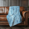 Blue 50" x 70" Sherpa Throw Blanket
