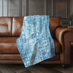 Reversible High Pile Fleece Throw 50" x 70" – Ikat Polyester Microfiber for Everyday Comfort by One Pixie Street
