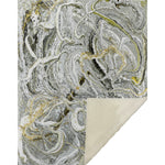 Throw Blanket – 50" x 70" Cyclone Abstract Soft Touch Microfiber Front, Cozy Faux Shearling Back, Reversible By One Pixie Street