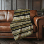 Transitional Throw Blanket 50" x 70" – Polyester Striped Soft Touch Blanket by One Pixie Street