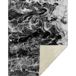 Throw Blanket – 50" x 70" Taboo Abstract Soft Touch Microfiber Front, Cozy Faux Shearling Back, Reversible By One Pixie Street