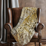 Reversible Throw Blanket Faux Shearling Polyester – Soft Touch Novelty 50" x 70" for Living Room Sofa by One Pixie Street