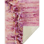 Throw Blanket – 50" x 70" Berry Abstract Soft Touch Microfiber Front, Cozy Faux Shearling Back, Reversible By One Pixie Street