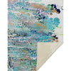 Throw Blanket – 50" x 70" Abstract Mermaid Multi Soft Touch Microfiber Front, Cozy Faux Shearling Back, Reversible By One Pixie Street