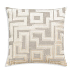 Geometric Velvet Throw Pillow Jacquard Pattern – 22x22" For Living Room And Sofa Styling by Cloud9