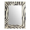 Two's Company ASL104 Mountain Zebra Leather Wall Mirror