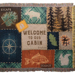 Manual Woodworkers Nature Throw – Forest Animals Design