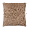 Atlas Beige Tassle Pillow