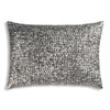 Textured silver pillow on a white background