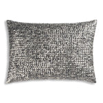 Modern Choon's Design Velvet Pillow 20" x 14" Beige Beaded Sequin Accent by Cloud9