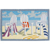 Coastal Adirondack Chairs Doormat – 20"x30" Washable Accent Rug