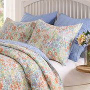 Alice Pastel Watercolor Quilt Set – Full/Queen