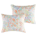 Alice Pastel Quilted Sham – Watercolor Floral, Reversible Cotton & Microfiber Bedding Accent by Greenland Home Fashions