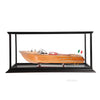 Luxury Aquarama Wooden Model Boat with Plexiglass Display Case – 15 Inch Height