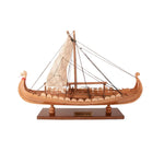 Old Modern Handicrafts Viking Small Ship Model – 15"x9"x12.5", Handcrafted Drakkar Replica with Dragon Head