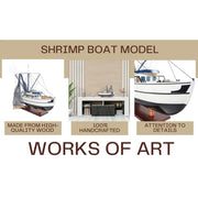 Wooden Shrimp Boat Model 25