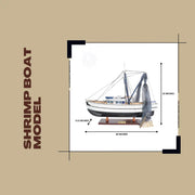 Wooden Shrimp Boat Model 25