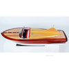 Chris Craft Cobra Painted Model Boat – Handcrafted Mahogany Speedboat – 10 Inch Height