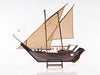 Old Modern Handicrafts Dhow Model – 30.5” Indian Ocean Sailboat with Lateen Sails