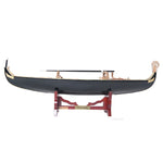 Venetian Gondola Model Boat 8" H – Handcrafted Wooden Replica By Old Modern Handicrafts