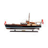 Old Modern Handicrafts Dolphin Yacht Replica – 26” Luxury Mahogany Fishing Boat Model