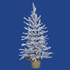 Vickerman B165230 30" Flocked Angel Pine Artificial Christmas Tree Unlit