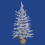 Vickerman B165230 30" Flocked Angel Pine Artificial Christmas Tree Unlit