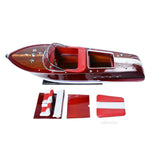 RC Ready Riva Aquarama Boat Model 10" – Handcrafted Wood Design By Old Modern Handicrafts