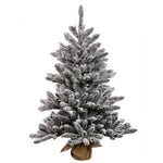 Vickerman B160531LED 30" Flocked Anoka Pine Artificial Christmas Tree Warm White Led Lights