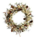 Vickerman B165531LED 30" Dakota Artificial Christmas Wreath Warm White Dura-lit LED Mini Lights