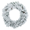 Vickerman B160330 30" Flocked Ashton Pine Artificial Christmas Wreath Unlit