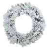 Vickerman B160331LED 30" Flocked Ashton Pine Artificial Christmas Wreath Warm White Dura-lit LED Mini Lights