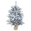 Vickerman B160530 30" Flocked Anoka Pine Artificial Christmas Tree Unlit