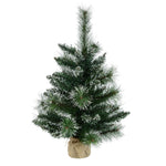 Vickerman B166424 2' Snow Tipped Mixed Pine Artificial Christmas Tree Unlit