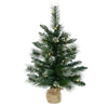 Vickerman B166425LED 2' Snow Tipped Mixed Pine Artificial Christmas Tree Warm White Dura-Lit Led Lights