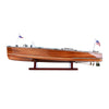 Chris Craft Triple Cockpit Wooden Boat Model – Handcrafted Display – 7 Inch
