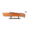 Chris Craft Runabout Wooden Model – Handcrafted Display – 7.75 Inch