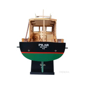 Wooden  Hemingway Pilar Fishing Boat Model - 27.5