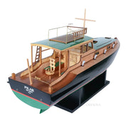 Wooden  Hemingway Pilar Fishing Boat Model - 27.5