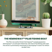 Wooden  Hemingway Pilar Fishing Boat Model - 27.5