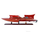 Ferrari Hydroplane Model Boat 23.5" – Medium Wooden Replica By Old Modern Handicrafts